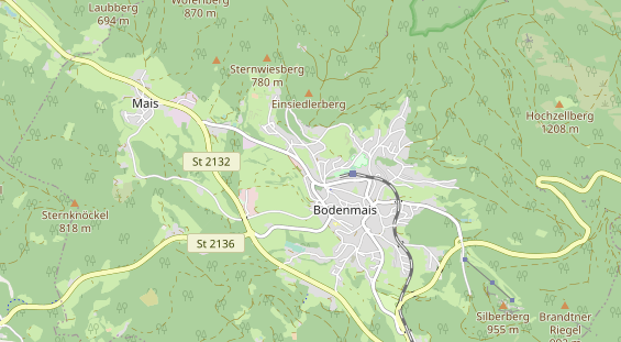 Wanderhotel auf Karte