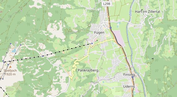 Wanderhotel auf Karte