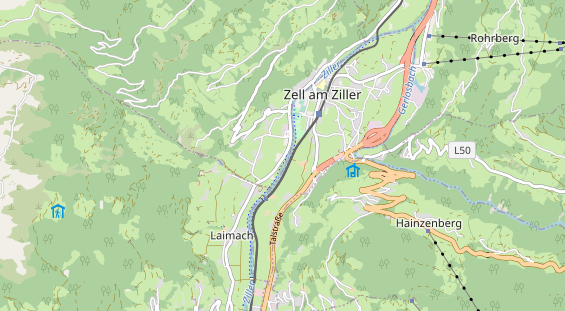 Wanderhotel auf Karte