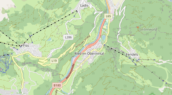 Wanderhotel auf Karte