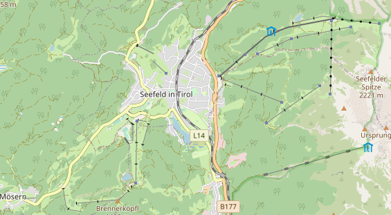 Wanderhotel auf Karte