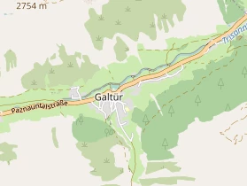 Wanderhotel auf Karte