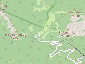 Wanderhotel auf Karte