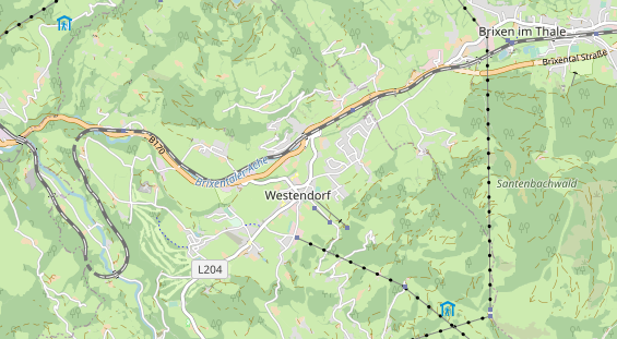 Wanderhotel auf Karte