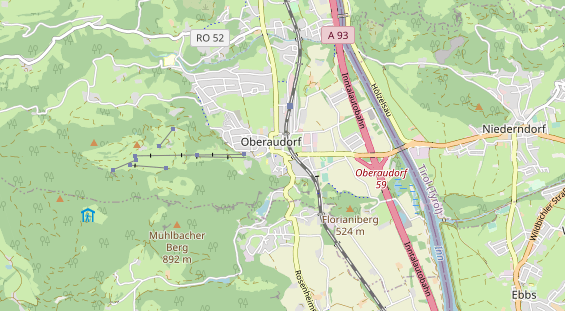 Wanderhotel auf Karte
