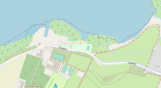 Wanderhotel auf Satellitenbild