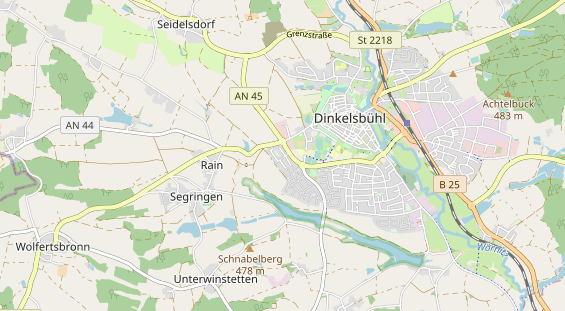 Wanderhotel auf Karte