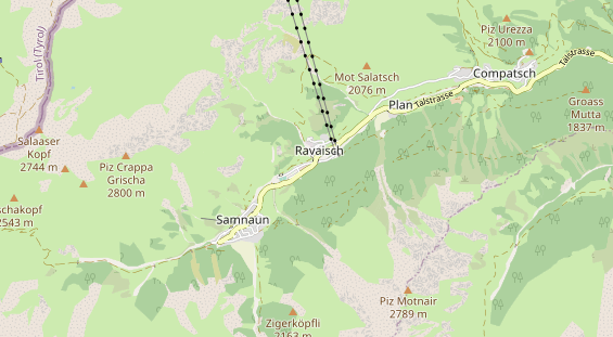 Wanderhotel auf Karte