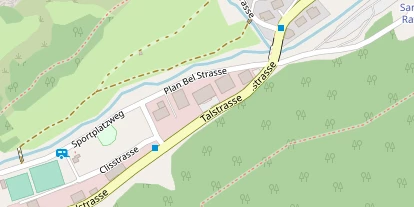 Wanderhotel auf Satellitenbild