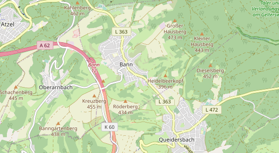 Wanderhotel auf Karte