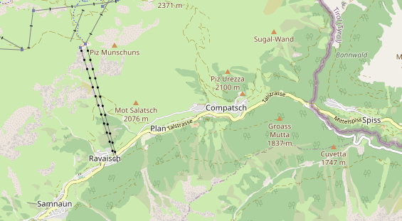 Wanderhotel auf Karte