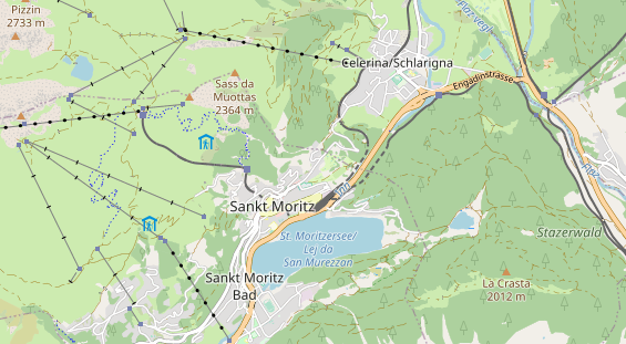 Wanderhotel auf Karte