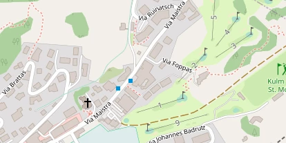 Wanderhotel auf Satellitenbild