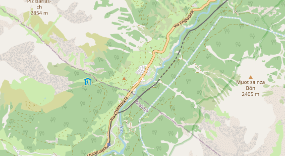 Wanderhotel auf Karte