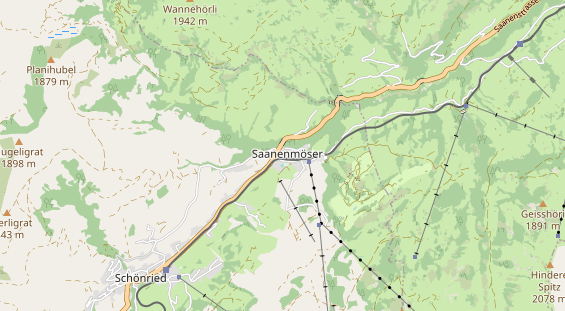 Wanderhotel auf Karte