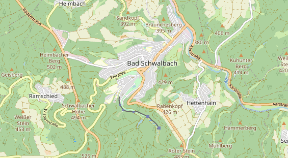 Wanderhotel auf Karte