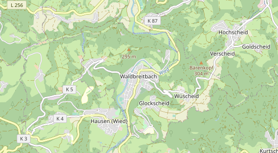 Wanderhotel auf Karte