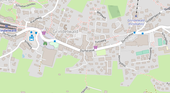 Wanderhotel auf Karte