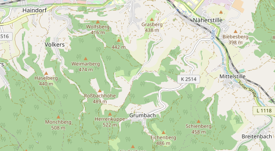 Wanderhotel auf Karte