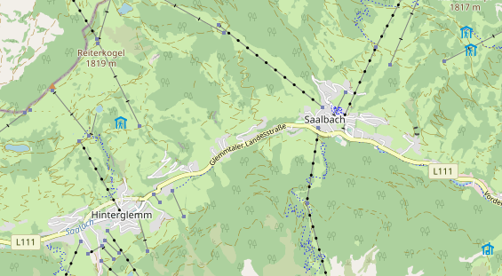 Wanderhotel auf Karte