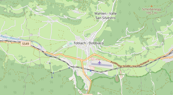 Wanderhotel auf Karte