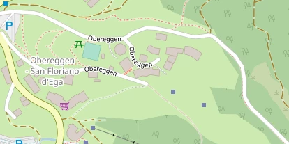 Wanderhotel auf Satellitenbild