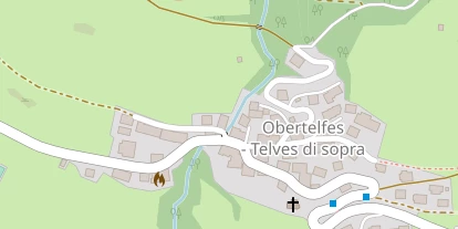 Wanderhotel auf Satellitenbild