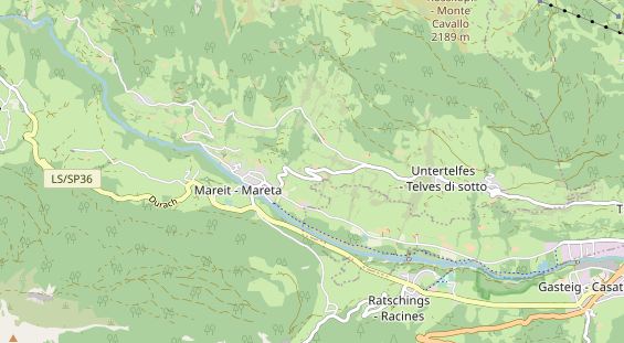 Wanderhotel auf Karte