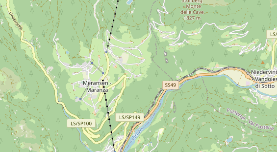 Wanderhotel auf Karte