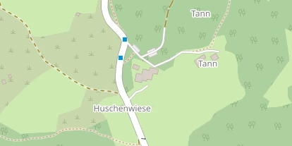 Wanderhotel auf Satellitenbild