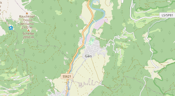 Wanderhotel auf Karte