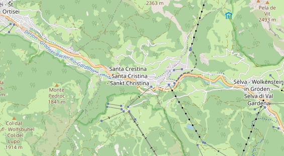 Wanderhotel auf Karte