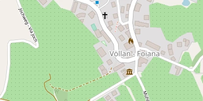 Wanderhotel auf Satellitenbild