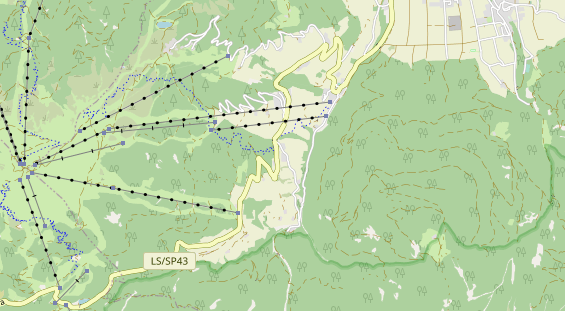 Wanderhotel auf Karte