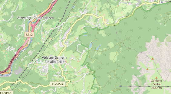 Wanderhotel auf Karte