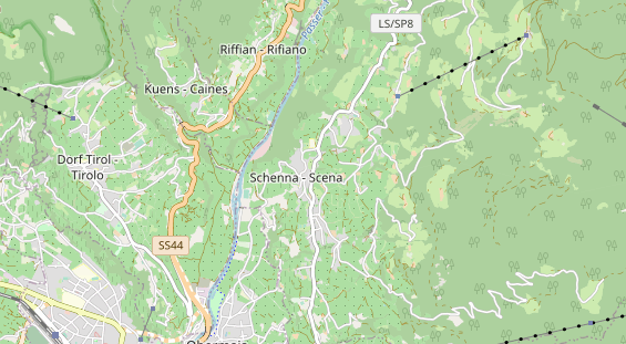 Wanderhotel auf Karte