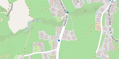 Wanderhotel auf Satellitenbild