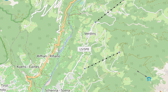 Wanderhotel auf Karte