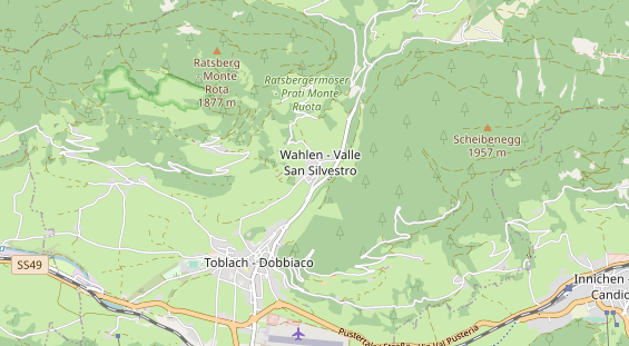 Wanderhotel auf Karte