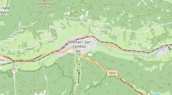 Wanderhotel auf Karte