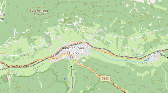 Wanderhotel auf Karte