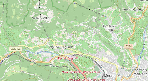 Wanderhotel auf Karte