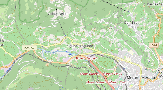 Wanderhotel auf Karte