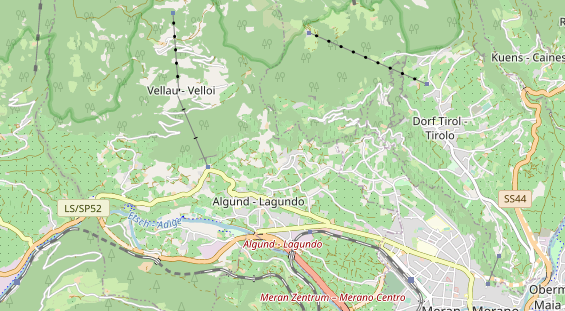 Wanderhotel auf Karte