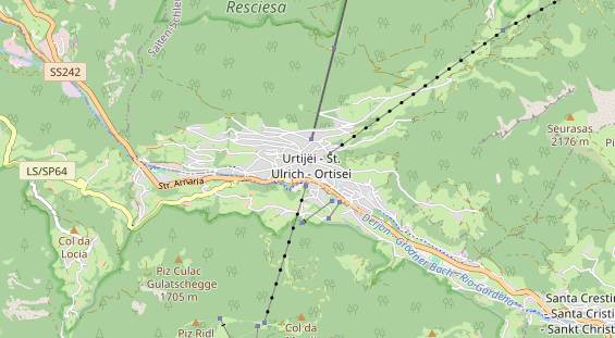 Wanderhotel auf Karte