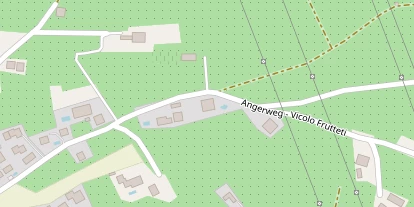 Wanderhotel auf Satellitenbild