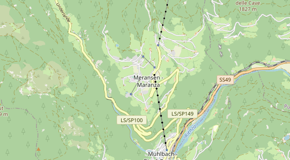 Wanderhotel auf Karte