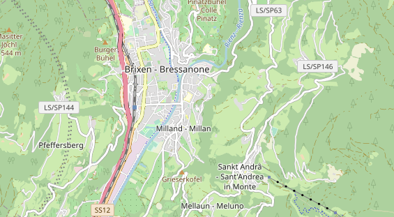 Wanderhotel auf Karte