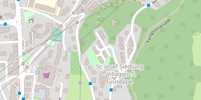 Wanderhotel auf Satellitenbild