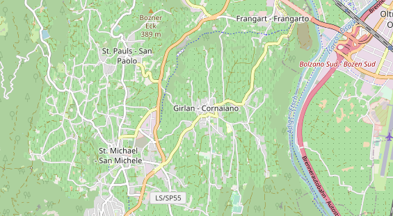 Wanderhotel auf Karte